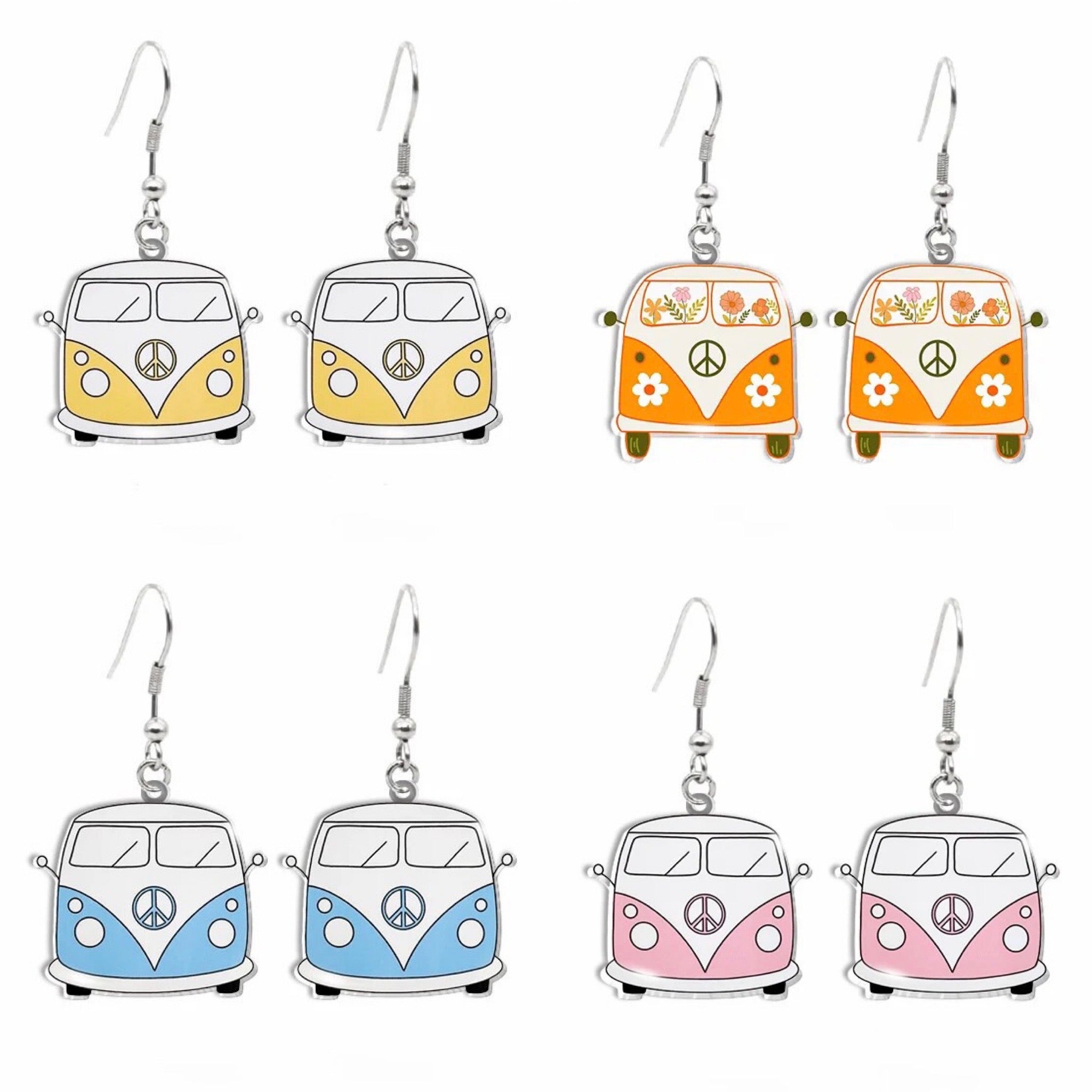Adorable Vintage Van Earrings