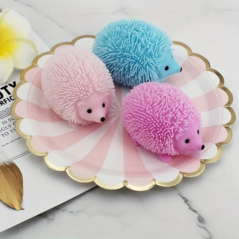 Hedgehog Stress Squeeze Ball | Spiky Sensory Fidget Toy for Anxiety Relief