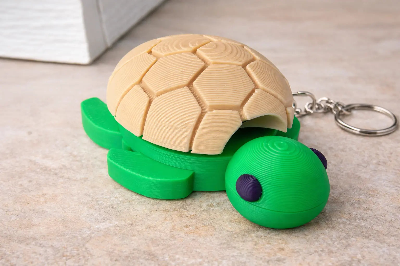 Turtle Fidget Clicker Keychain – Sensory Focus Toy